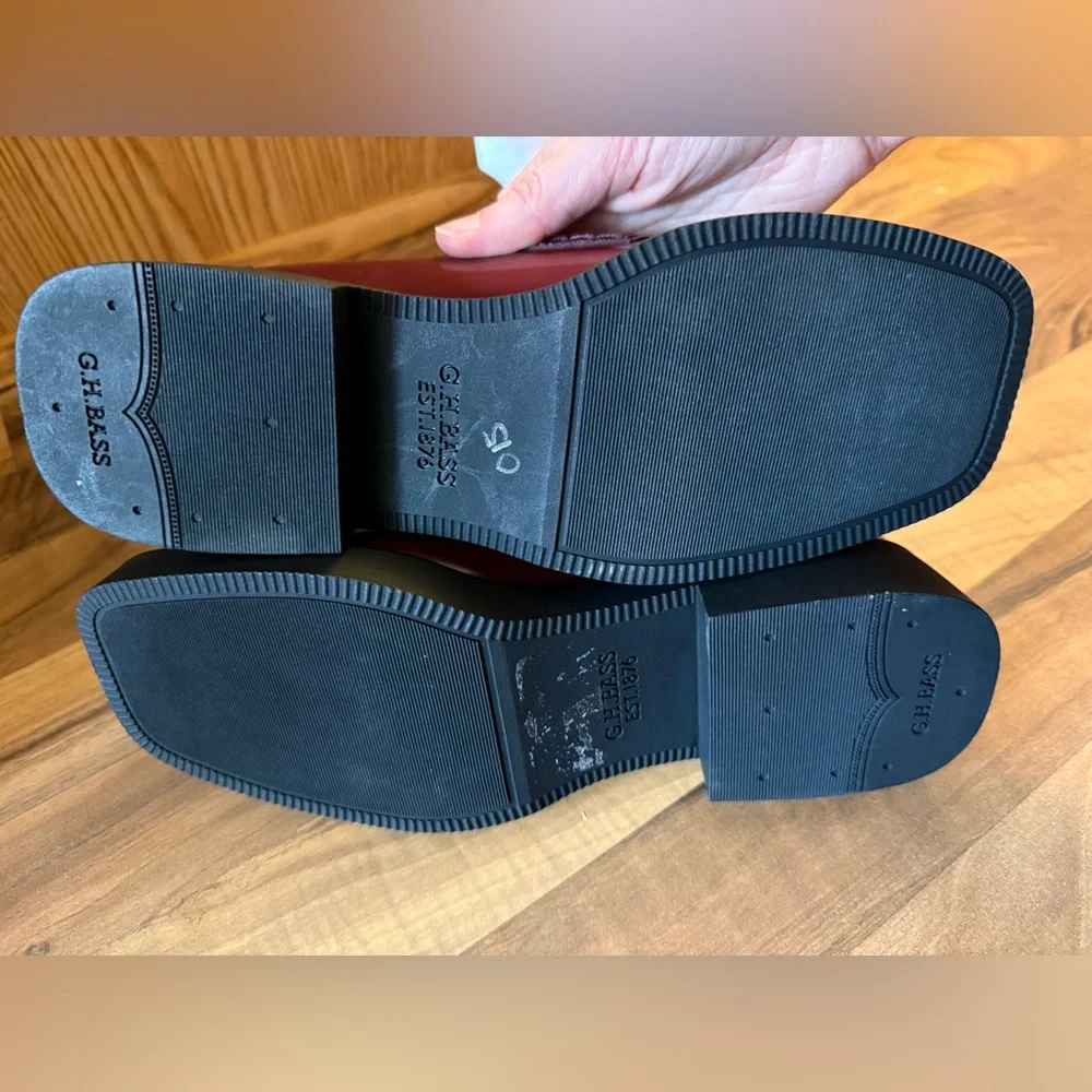 GH BASS Bowery Leather Penny Loafers size 7.5 never worn - Picture 6 of 10